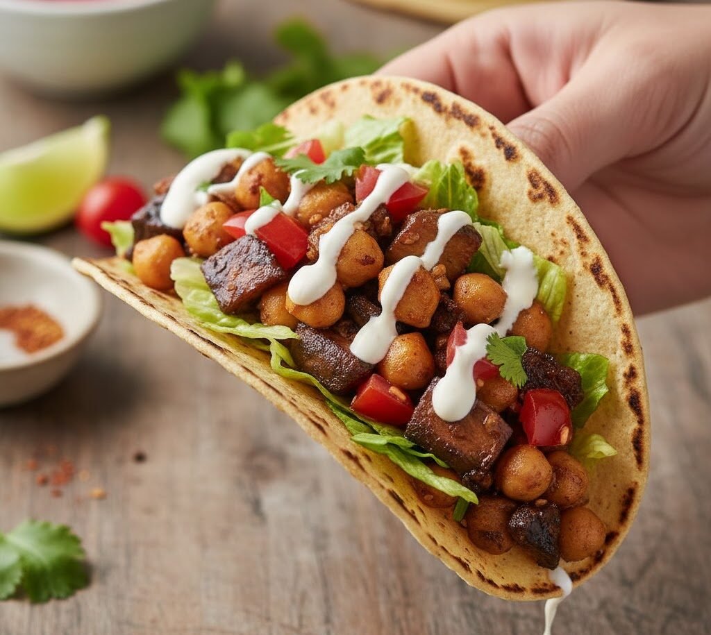 Taco vegano irresistível