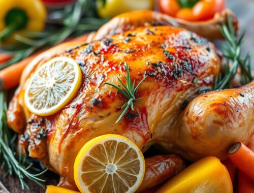 Frango Assado com Ervas e Limão – Simples Saudável e Delicioso
