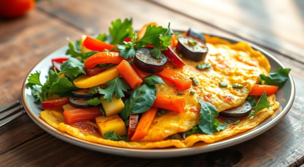omelete colorida