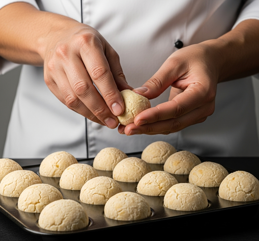 Pão de queijo assado