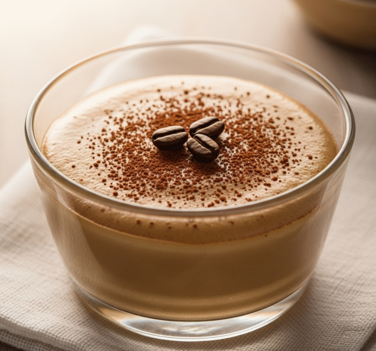Mousse de Café Cremoso e Rápido: Cafeína, Emulsão e o Poder da Gelificação