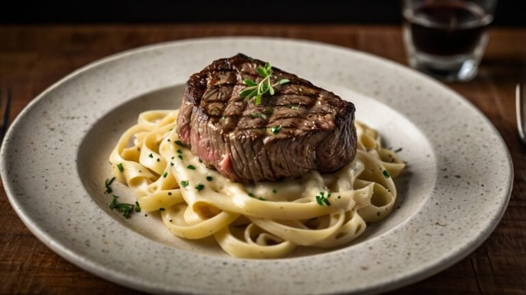 Fettuccine Alfredo com Filé-Mignon: Receita Sofisticada, Cremosa e Irresistível