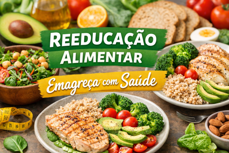 Guia Completo Para Emagrecer com Saúde e Sem Dietas Restritivas: Reeducação Alimentar