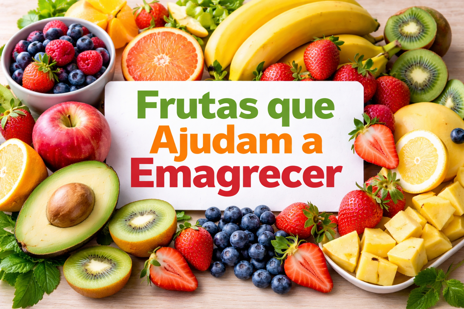 frutas que ajudam a emagrecer como maçã banana morango abacate kiwi e abacaxi