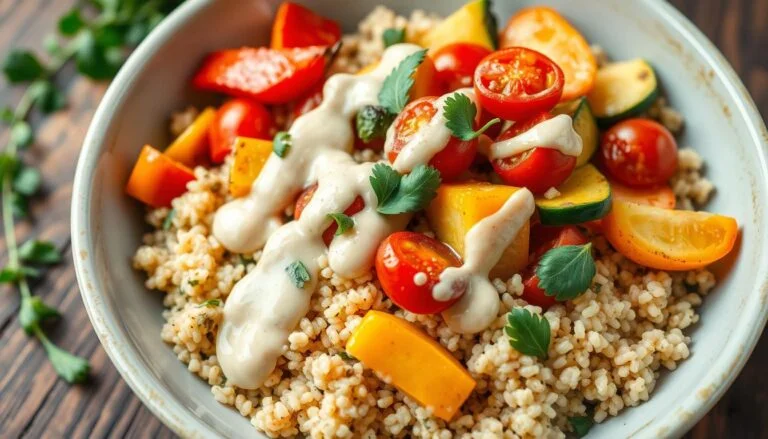Quinoa Bowl com Legumes Assados e Molho Cremoso de Tahine: Otimizando Sabor e Nutrição