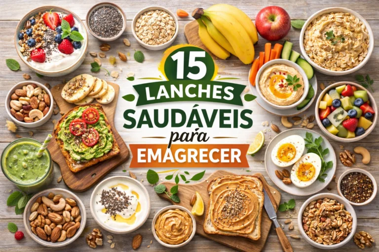 15 Lanches Saudáveis para Emagrecer: Opções Fáceis, Rápidas e Nutritivas